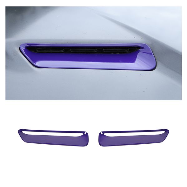 Purple CoSl Vent Hood Scoop Air Vent Trim Bezels для Dodge Challenger 2015 UP Аксессуары для интерьеров автомобиля