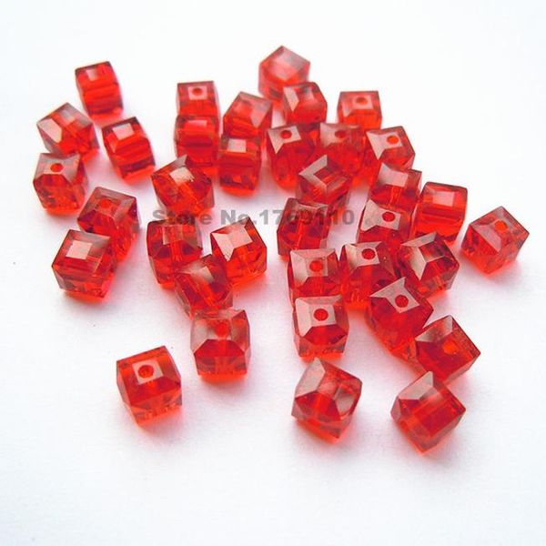 

isywaka 100pcs deep blue color square 6mm austria crystal beads charm glass beads loose spacer bead for diy jewelry making wmtxyj