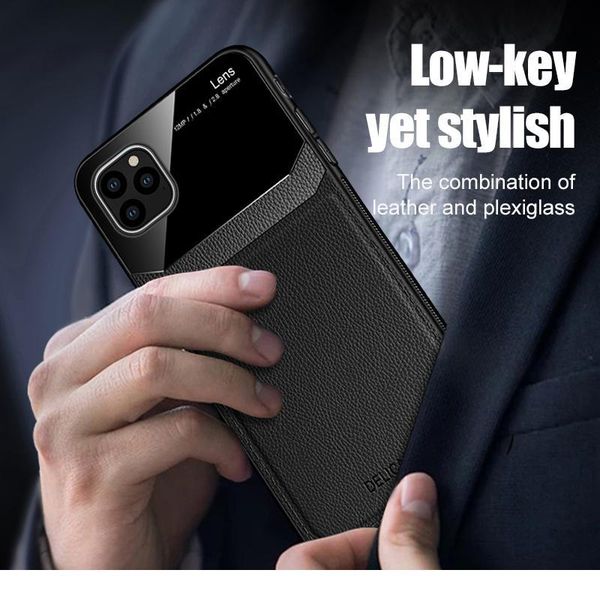 

leather mirror plexiglass case cover for aphone iphone 11 pro max sile shockproof coque for iphone 11 pro phone she bbyaun