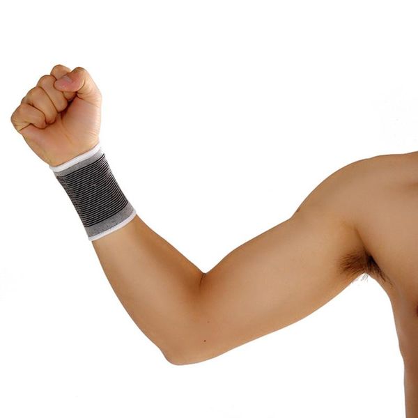 

wrist support sweat-absorbent and breathable brace sports protection anti-strain fitness weightlifting wristband basketball, Black;red