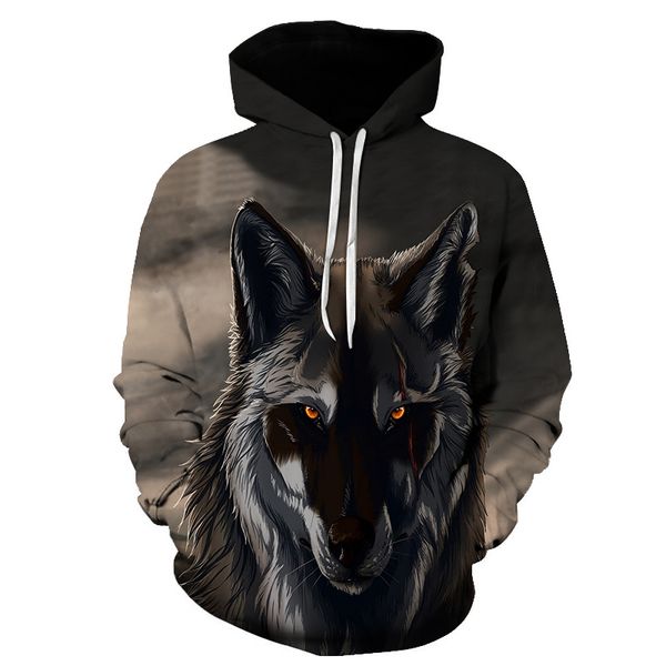 

men's casual new hoodies biaolun 2020 autumn winter hip s-6xl hop hoodie hoody 3d wolf head sweatshirt brand xmkqc