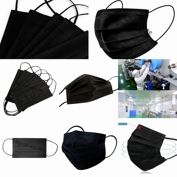 

mouth with 3-layer factoryn57yearloop sanitary mask protection outdoor dhl black disposable face masks
