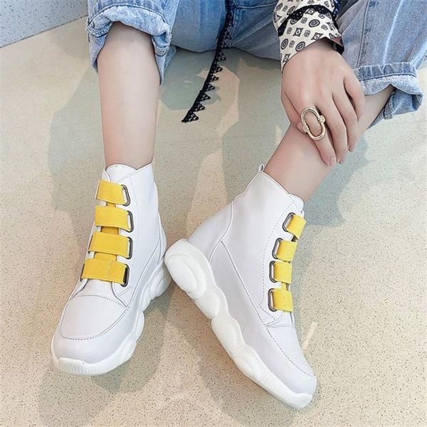 

boots pxelena women autumn winter sneakers shoes hook platform flat lady soft comfort casual plus size 34-43, Black