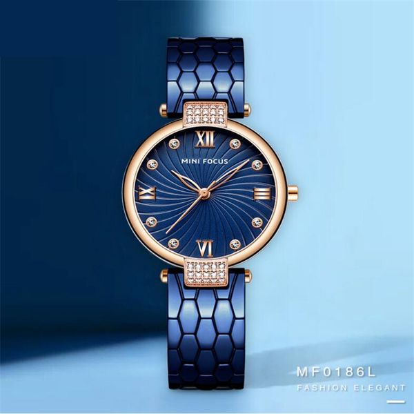 

fashion japan quartz movement simple design luxury gift stainless steel band blue rose gold watches for women, Slivery;brown