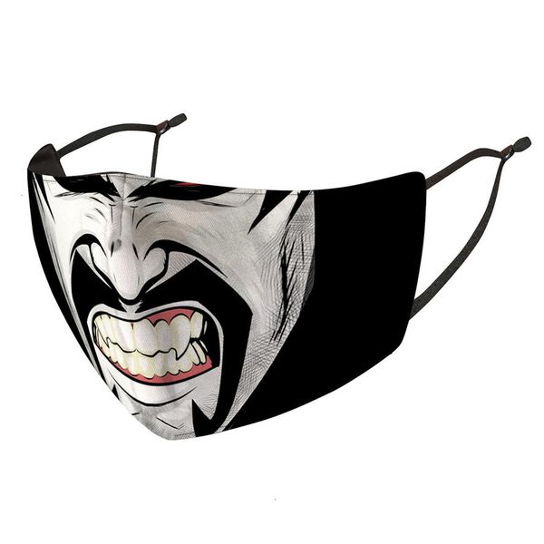 

factory clown designer face masks printed fashion classic black facemask dustproof windproof and haze replaceable pm2.5 pbc2o