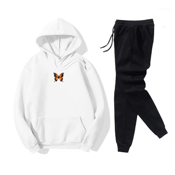 

long sleeve hoodies jogger trousers tractsuit womens fiteness sportwear casual printed sweatsuits gym activewear two piece set1, Black;blue