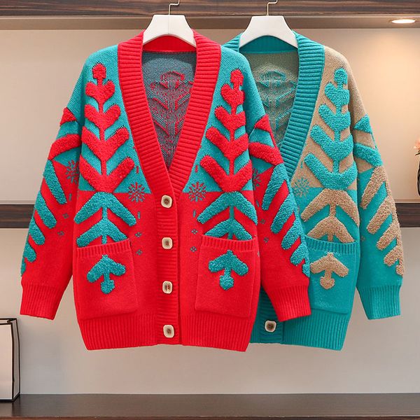 

female cardigan knitted shirt new spring long sleeve sweet knit sweater casual fashion big loose r626 ac2l, White;black