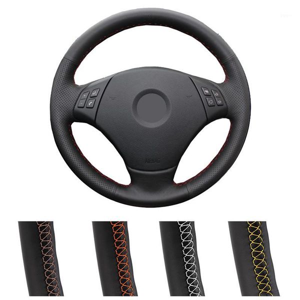 

steering wheel covers leather wrap custom made original cover for e90 320 318i 320i 325i 330i 320d x1 328xi 20071