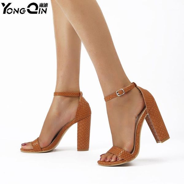 

summer new thick high-heeled sandals women pumps shoes1, Black