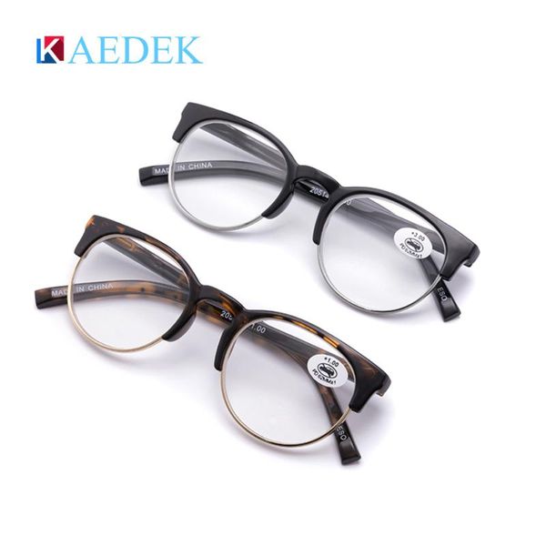 

sunglasses kaedek reading glasses for men and women retro round frame readers eyeglasses hyperopia presbyopia eyewear diopter, White;black