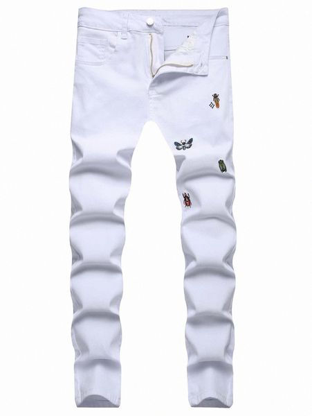 

men insect embroidery jeans s561#, Blue