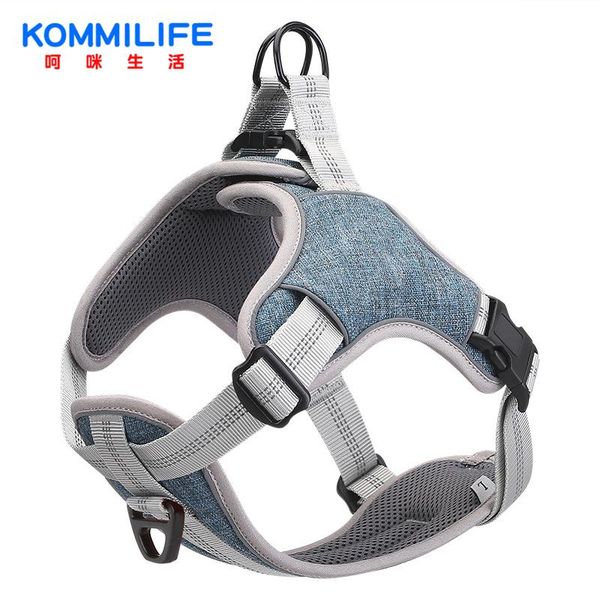 

explosion-proof nylon dog harness vest reflective breathable pet harness for dogs pet collars for large medium dog accessories