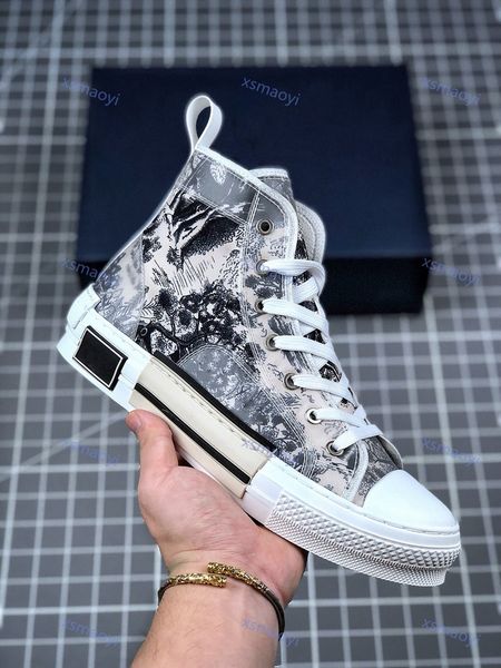 

oblique high low sneakers in mens marque progettista shoes cd women fashion casual sneakers eur36-45, Black