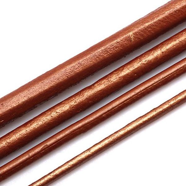 

olingart 1.5 / 2.0 / 3.0 / 4.0 мм 2 м круглый из натуральной кожи / проволоки diy шнуры женщины очаровательные серьги браслет ожерелье ювели