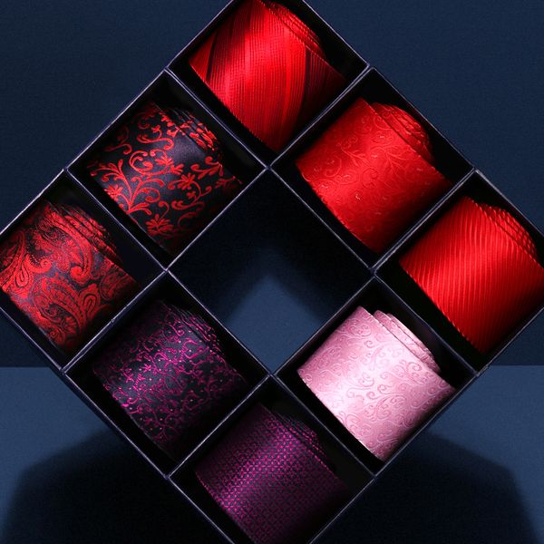 

2020 brand new fashion men 7cm red purple pink zipper necktie wedding formal suit neck tie for men with gift box, Black;gray