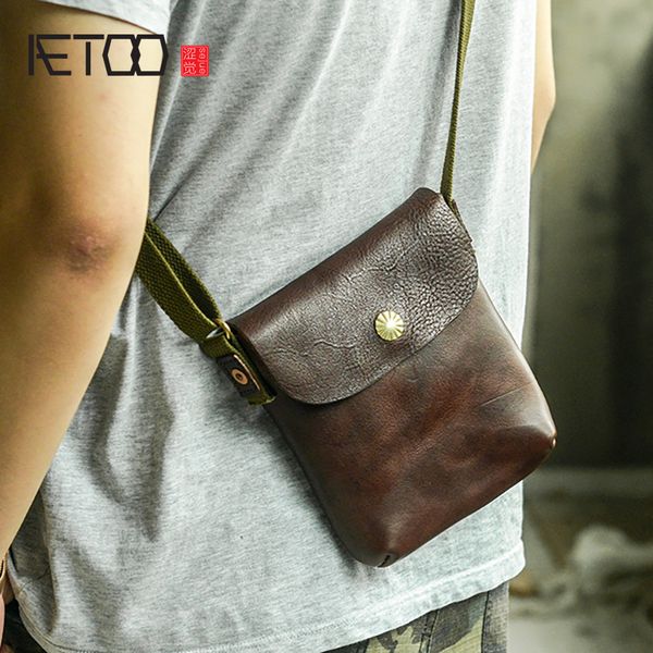 

hbp aetoo handmade leather phone bag, vintage leather messenger bag