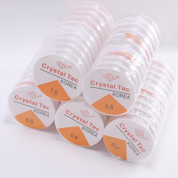 

1pcs crystal elastic beading line cord thread string stretch elastic beading cord wire for diy necklace bracelet jewelr bbymcf, White;red