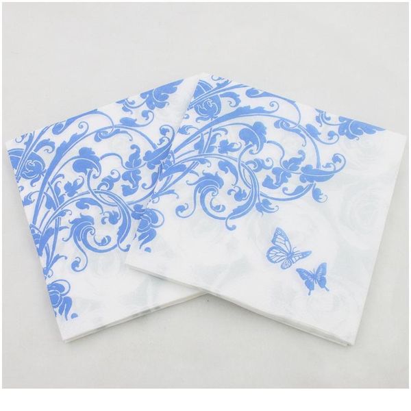 

vintage napkin paper tissue flowers butterfly decoupage wedding party decor home serviettes 20 sheet gu bbyxbo