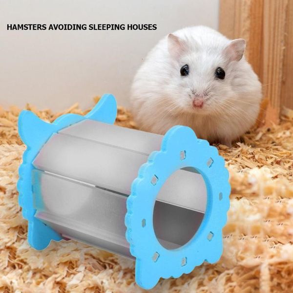 

house pet hamster cute wooden small nest playing cage sleeping bed castle 36#