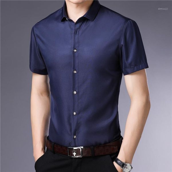 

men's dress shirts men shirt 2021 business camisas hombre solid color fashion casual summer short sleeve professional shirts1, White;black