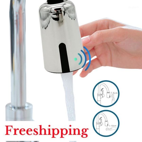 

touchless faucet smart water tap motion sensor adapter tap usb recharged smart faucet automatic sprayer head for kitchen1