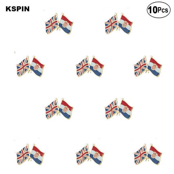 

white black flag lapel pin flag badge brooch pins badges 10pcs a lot, Gray