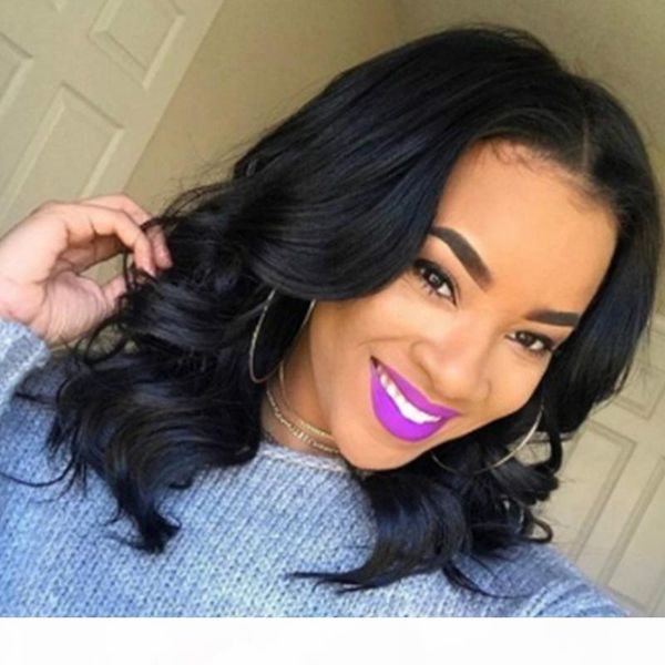 

balayage lace front hair wig ombre color #4 fading to 613 blonde 100% remy human hair lace front wig with baby hair, Black;brown