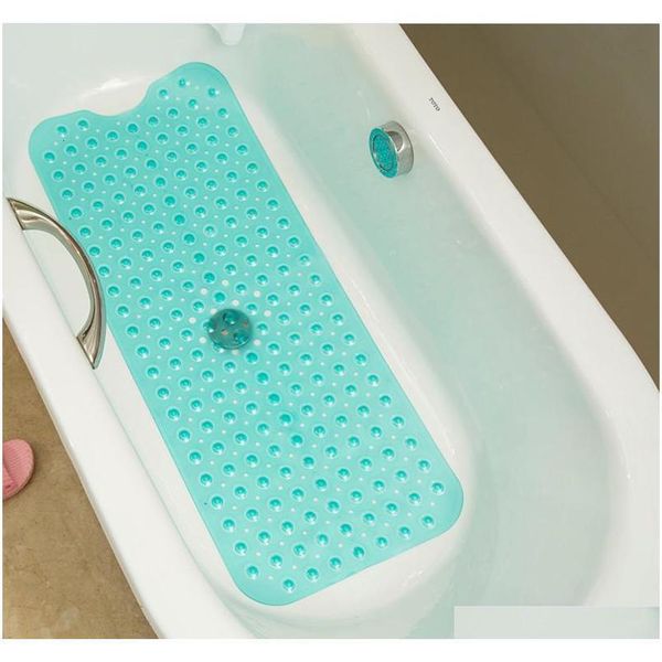 

bathtub mats non-slip mildew resistant anti-bacterial extra long pebbled shower mat bathroom accessories sh190919 klyni