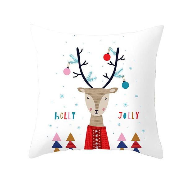 

45cm merry christmas decorations for home reindeer santa claus tree cushion cover xmas navidad noel ornament new year 2021 gifts wmtzsy