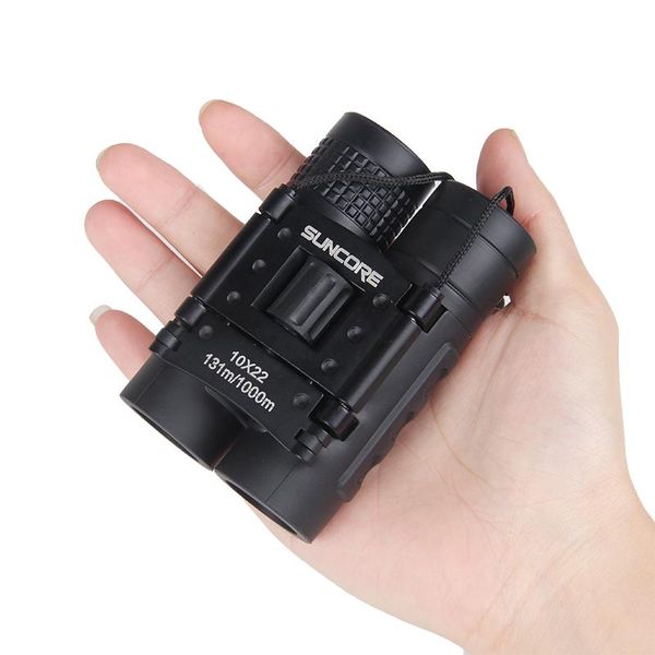 

suncore охотничьи военные карманные бинокль hd 10x22 бинокль профессиональный высокое качество телескоп увеличение зонт легкий черный bbytvb