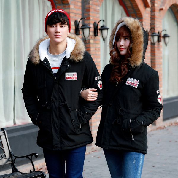 

2019 winter men's thick hooded down jacket casual mens solid color white duck down coat with fur collar male warm zipper outwear dt1910, Black