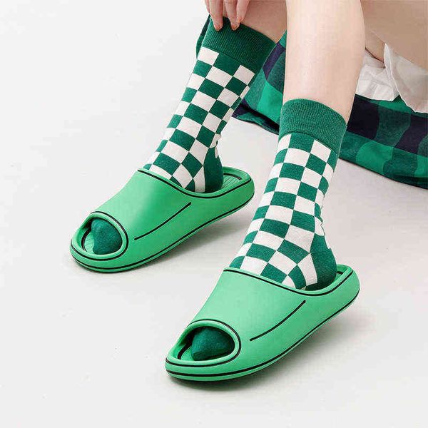 

women 2022 trend summer slippers women soft outside luxury ladies slipper beach open toe thick sole slippers sapatos de mujer, Black