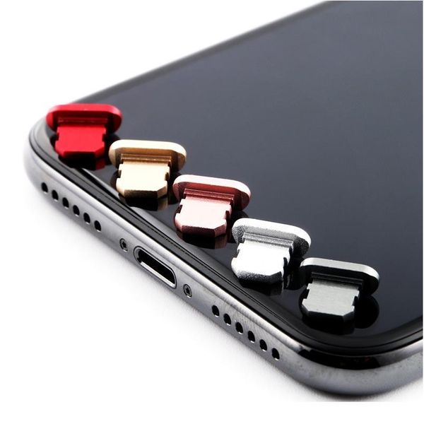 

anti dust plug earphones jack plug for iphone xs max 78p charging port jack ser metal anti dust charger dock plug jllpbs