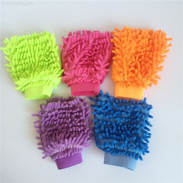 

factory3y4bcoral gloves microfiber chenille washing fleece anthozoan sponge wash cloth car care cleaning 21*16cm wx-h19