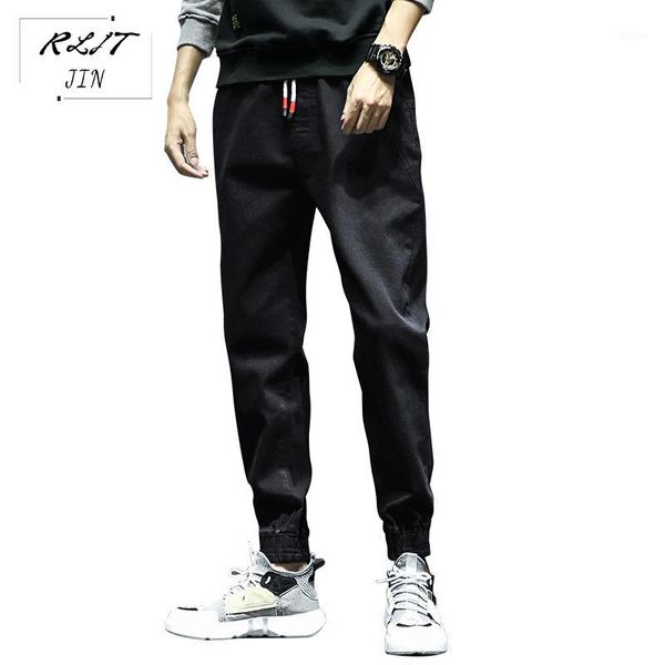 

rljt.jin trend direction high street baggy harem pants mens casual jeans that turn heads japanese simple style casual pants1, Blue