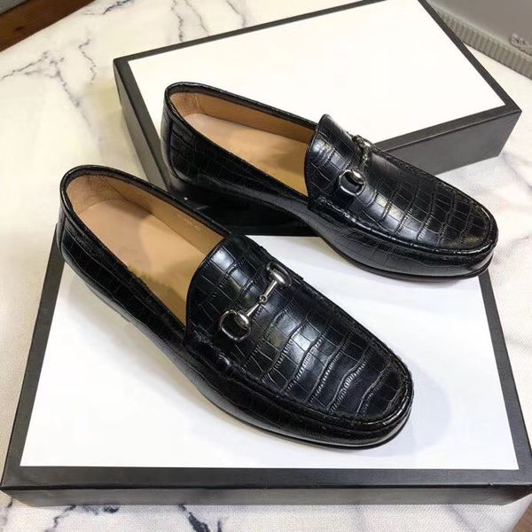 

new style men shoes square toe formal dress leather shoes italian loafers party wedding brogue shoe, Black