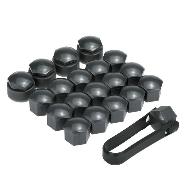 

set of 16+4pcs universal 17mm car wheel nut bolt covers locking caps