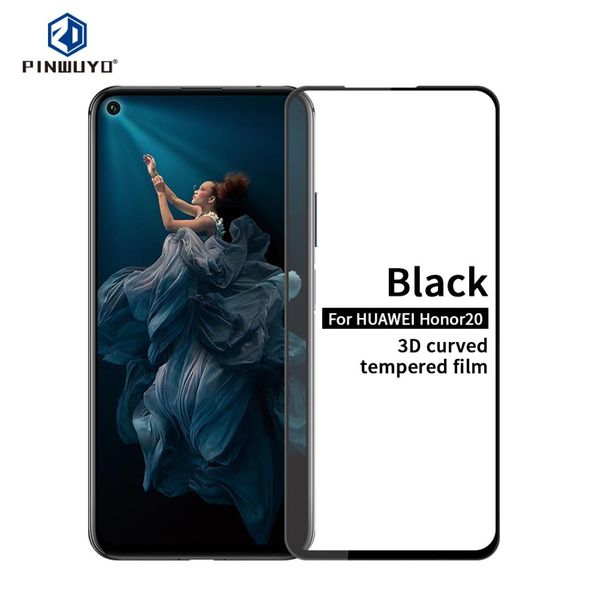 

pinwuyo 9h 3d curved tempered glass film for huawei honor 20