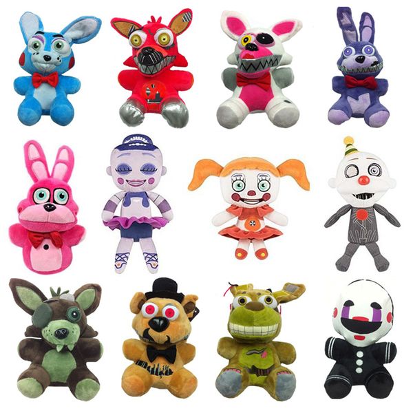 

новые игрушки! 18 см fnaf медведя foxy furned игрушки мультфильм фильм пять ночей на фредди плюшевые игрушки подарки для детей