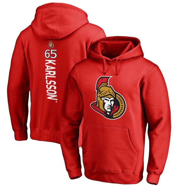 

72 thomas chabot erik karlsson ottawa senator red supporters hoodie customize any name and digit hockey jersey, Black