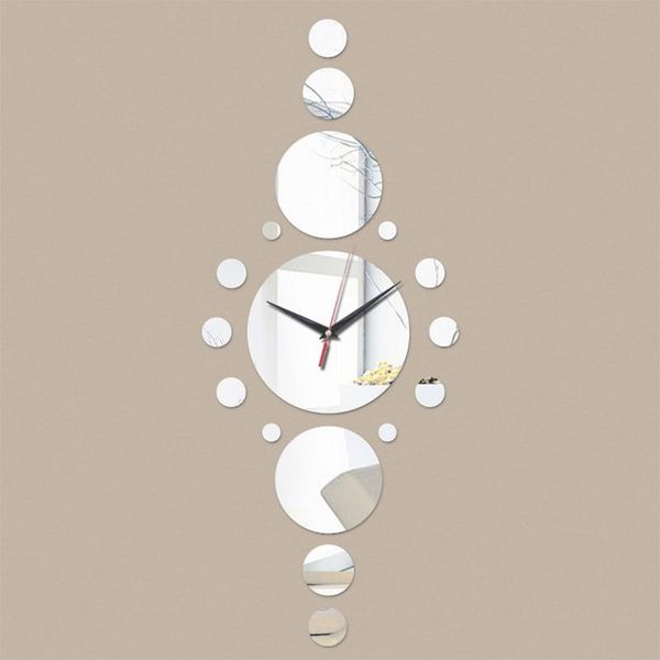 

2020 new arrived mirror wall clocks modern design diy reloj de pared large creative clocks 3d acrylic home decor ing