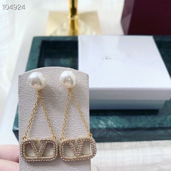 

luxury classic brand designer copper with 18k gold plated hollow full pearl charm dangle drop earrings for women jewelry, Silver