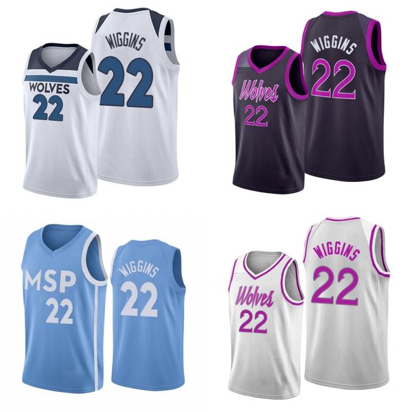 

minnesota timberwolves men andrew wiggins basketball jersey, Black