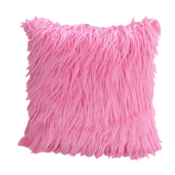 

square plush pillow case pure color eco friendly fashion cushion cover popular new pattern with different colors 11 5yl j1