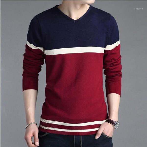 

new v-neck sweater men, men's fashion knitwear men pullovers sweater jumpers men casual, White;black