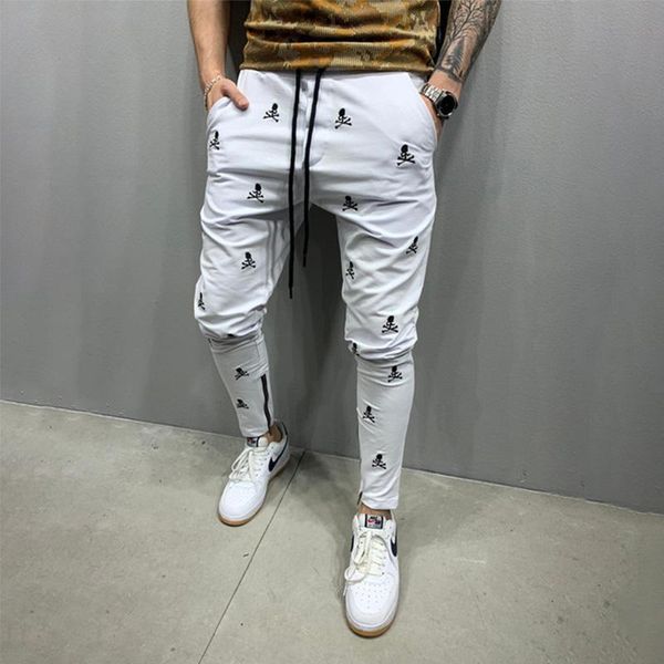 

streetwear jogging pants men's sports pants jogging men's cotton sports slim fit fitness, Black