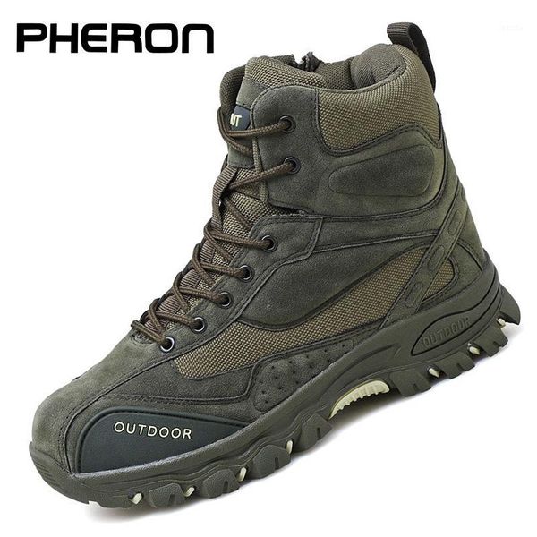 

boots tactical men genuine leather us army hunting trekking camping mountaineering winter work shoes zapatos hombre1, Black