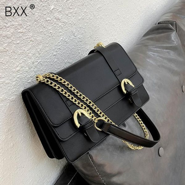 

shoulder bags [bxx] ladies vintage pu leather for women 2021 fashion chain crossbody bag lady trend handbags hq588