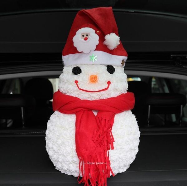 

factoryci31soap ship everlasting 30cm rose imitation flower ups christmas decorations valentine girl friend snowman gift