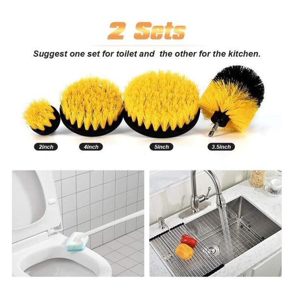 

yellow cleaning scrub brush accessories drill brush shower cleaner power cleaning scrub brushcleaning supplies bathroom wmtzgl